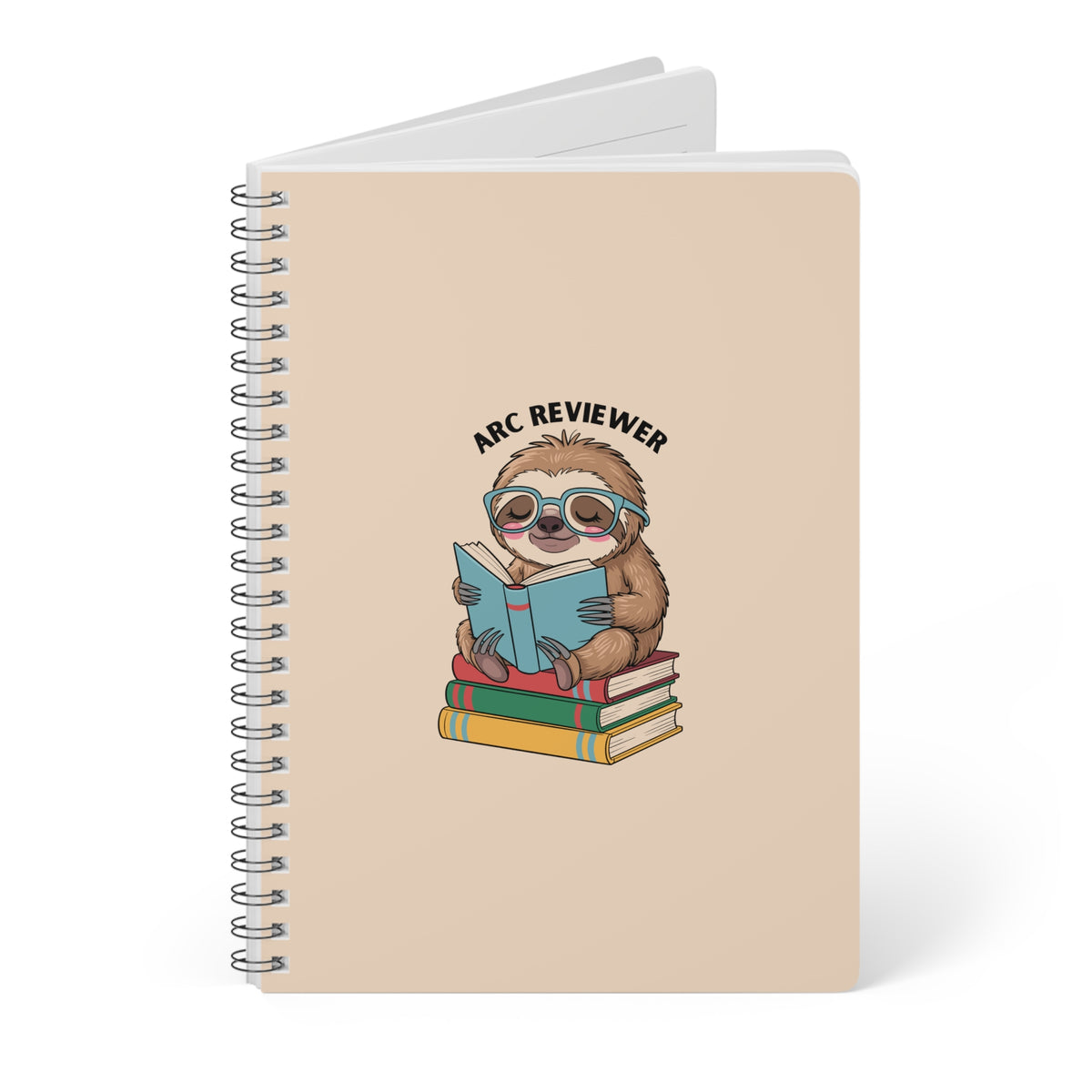 Arc Reviewer (Sloth) Wirobound Softcover Notebook, A5