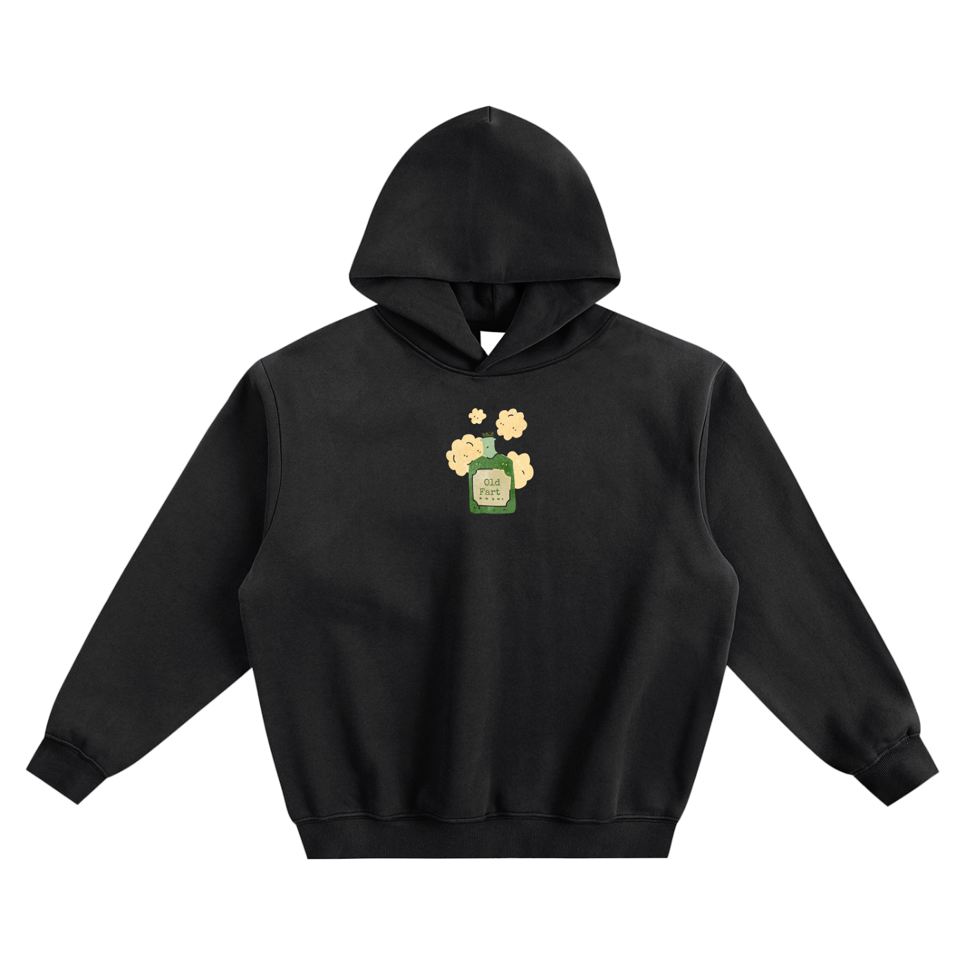 Old Fart (Jar) Fleeced Boxy Hoodie