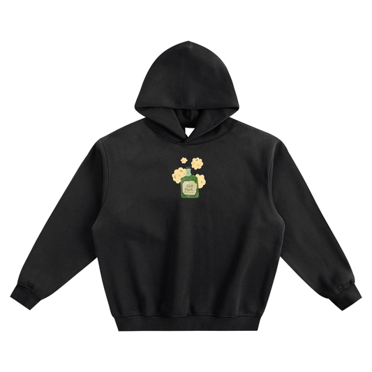 Old Fart (Jar) Fleeced Boxy Hoodie