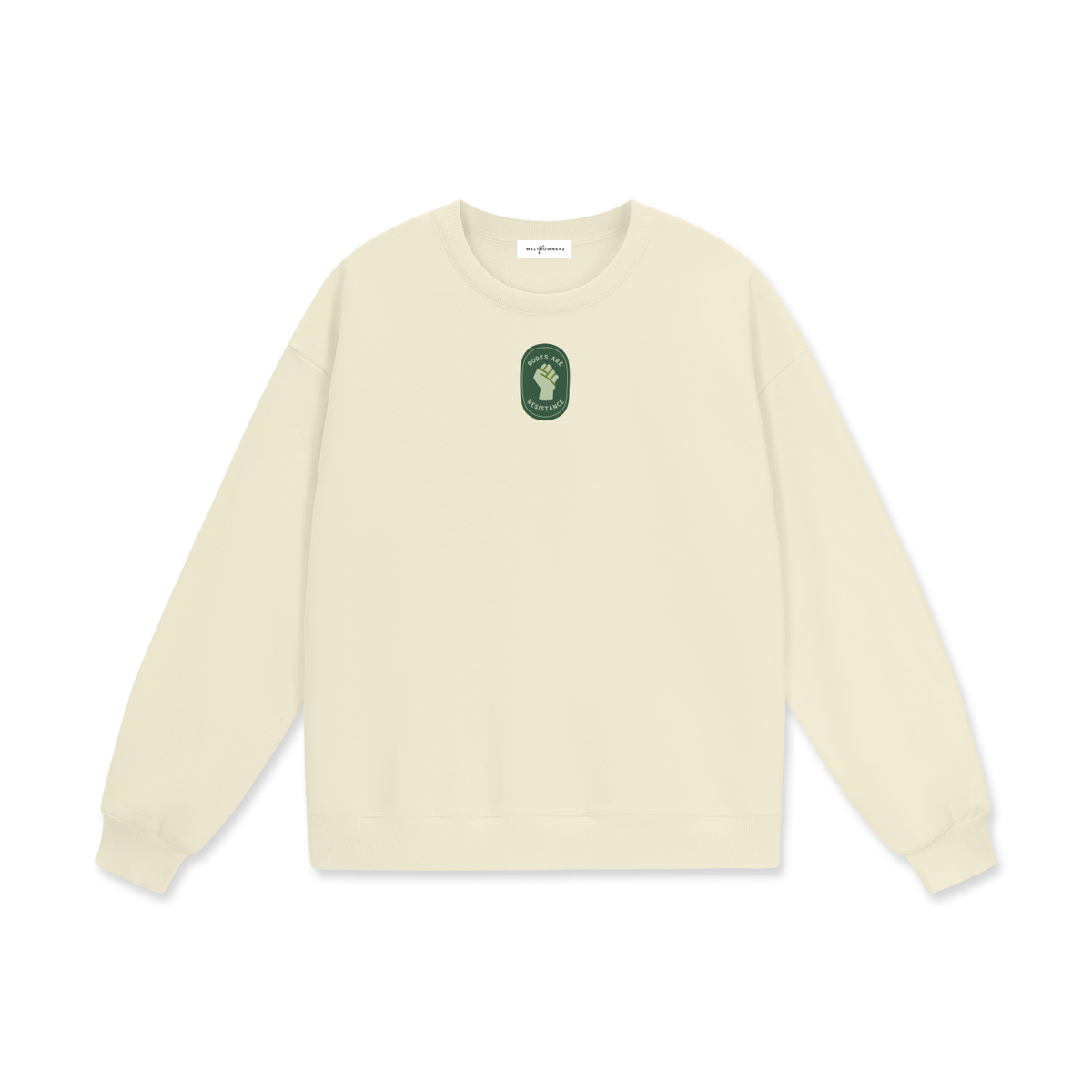 Books Are Resistance (Patch) Heavyweight Drop Shoulder Sweatshirt