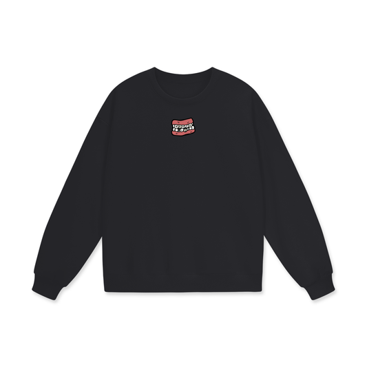 Goofy Rizz Heavyweight Drop Shoulder Oversized Fleece Sweatshirt