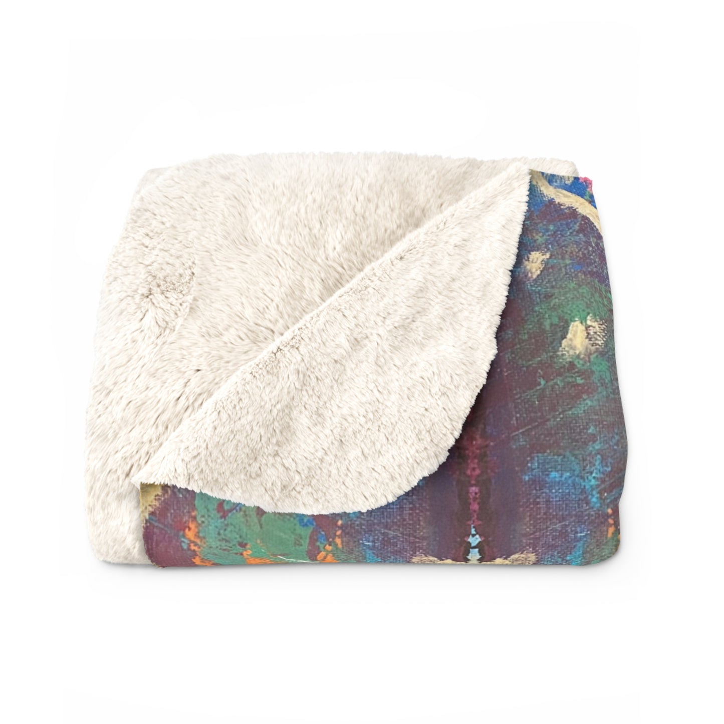 Cube-A Sherpa Fleece Blanket