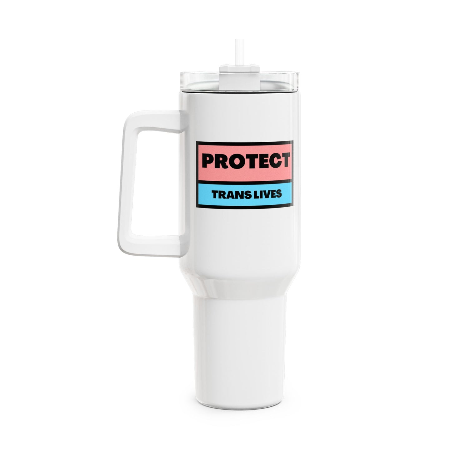 Protect Trans Lives Tumbler, 40oz