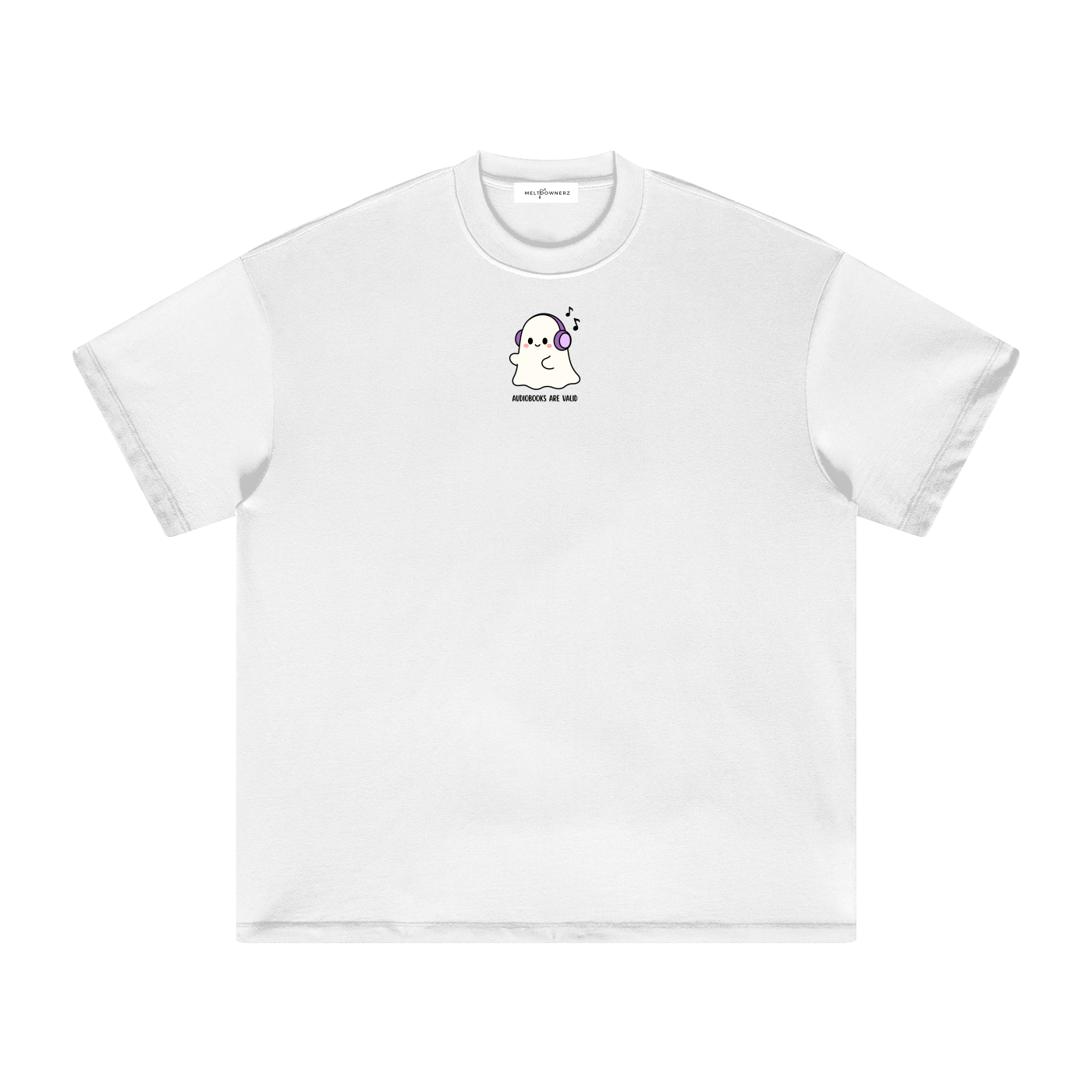 Audiobooks Are Valid (Ghost) Heavyweight T-Shirt