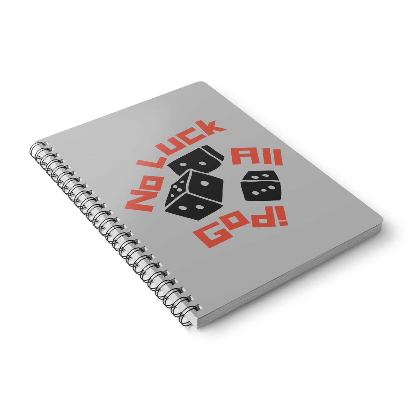 No Luck All God (1) Wirobound Softcover Notebook, A5