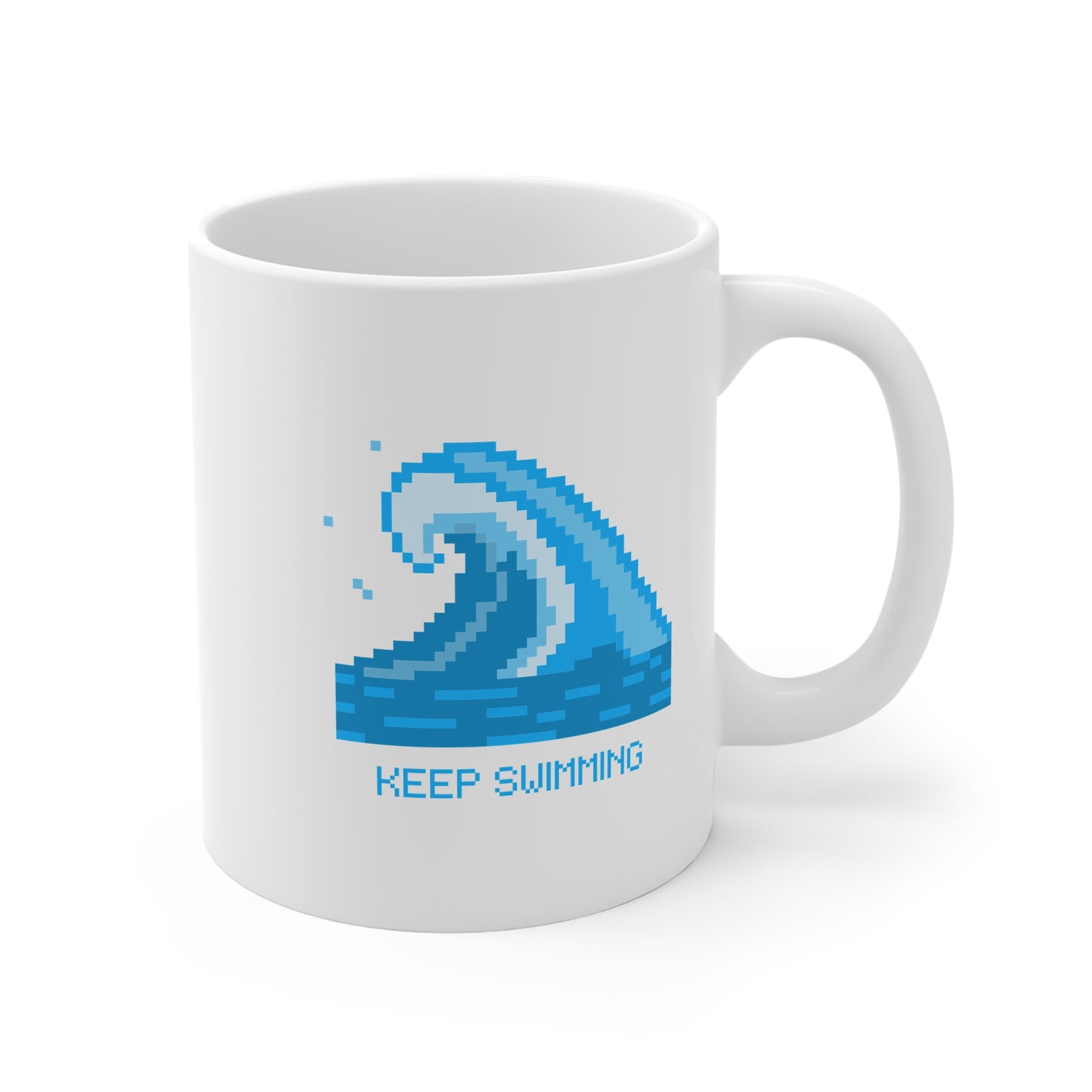 Keep Swimming BTS 11oz White Mug