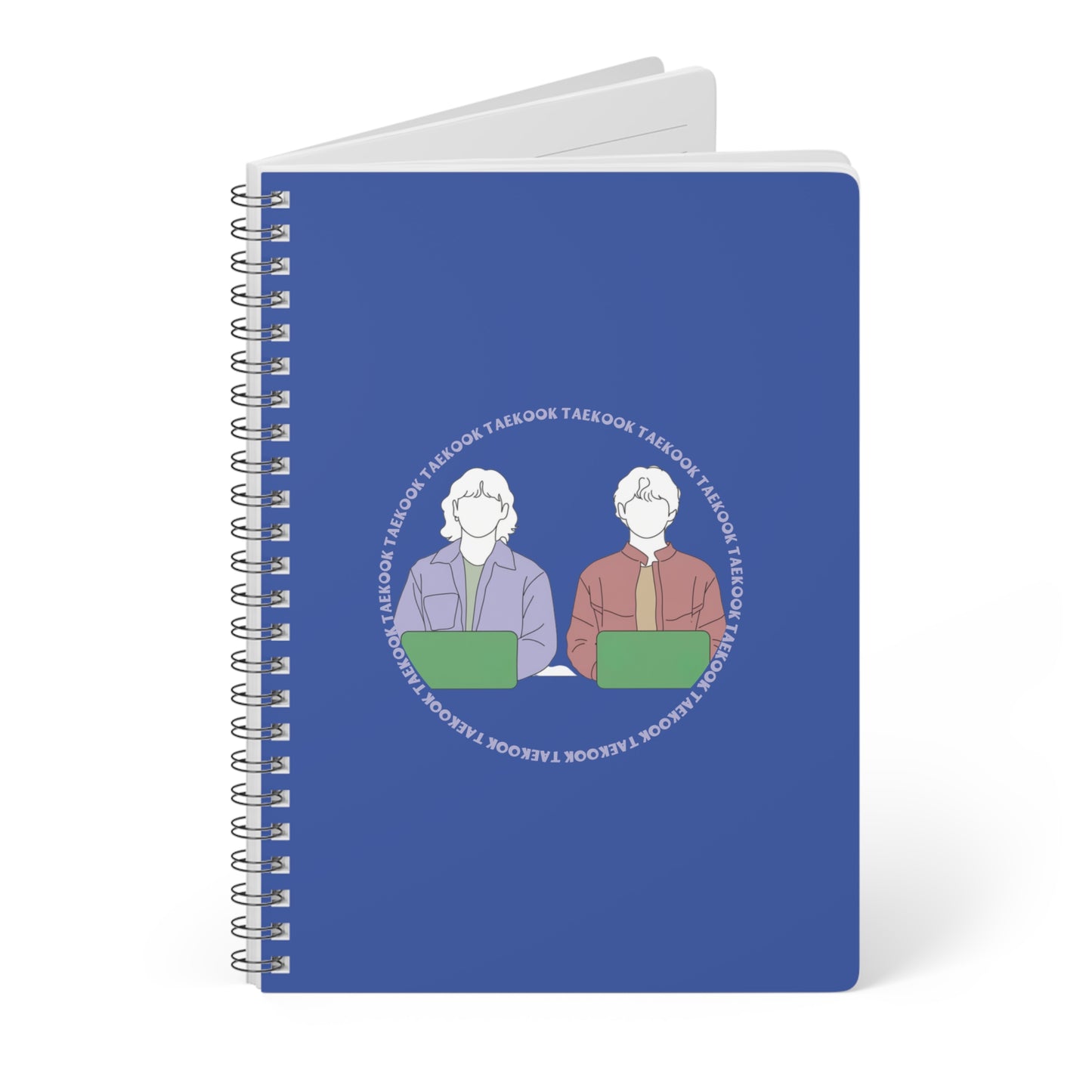 Taekook (Taehyung & Jungkook) Wirobound Softcover Notebook, A5