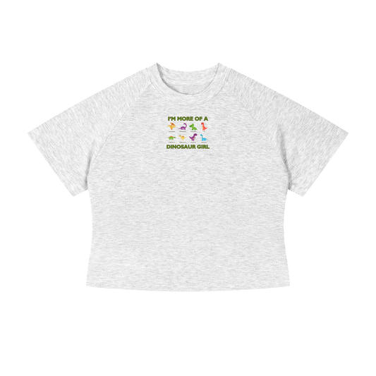 I'm More Of A Dinosaur Girl Crop T-Shirt