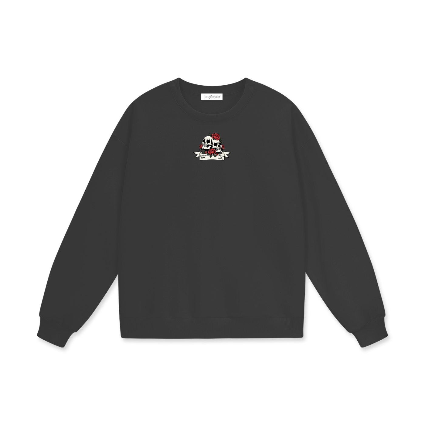 Ask Me What Romance I'm Reading (Skull) Heavyweight Drop Shoulder Sweatshirt