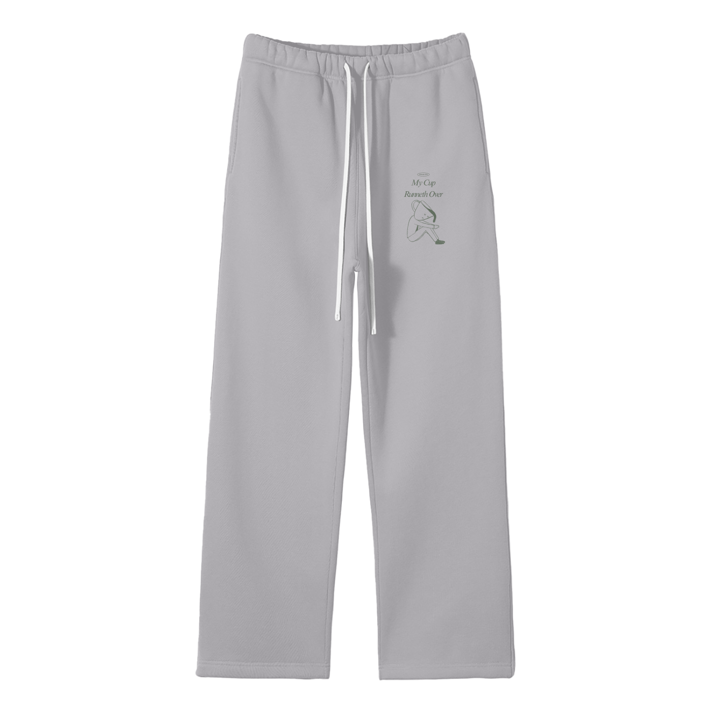 My Cup Runneth Over Streetwear Fleece Straight Leg Pants