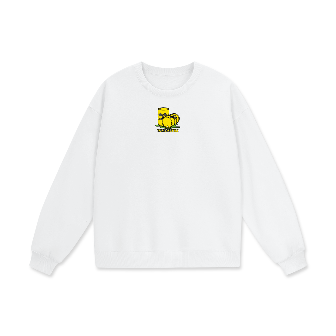 Toxic Hustle (1) Heavyweight Drop Shoulder Oversized Fleece Sweatshirt