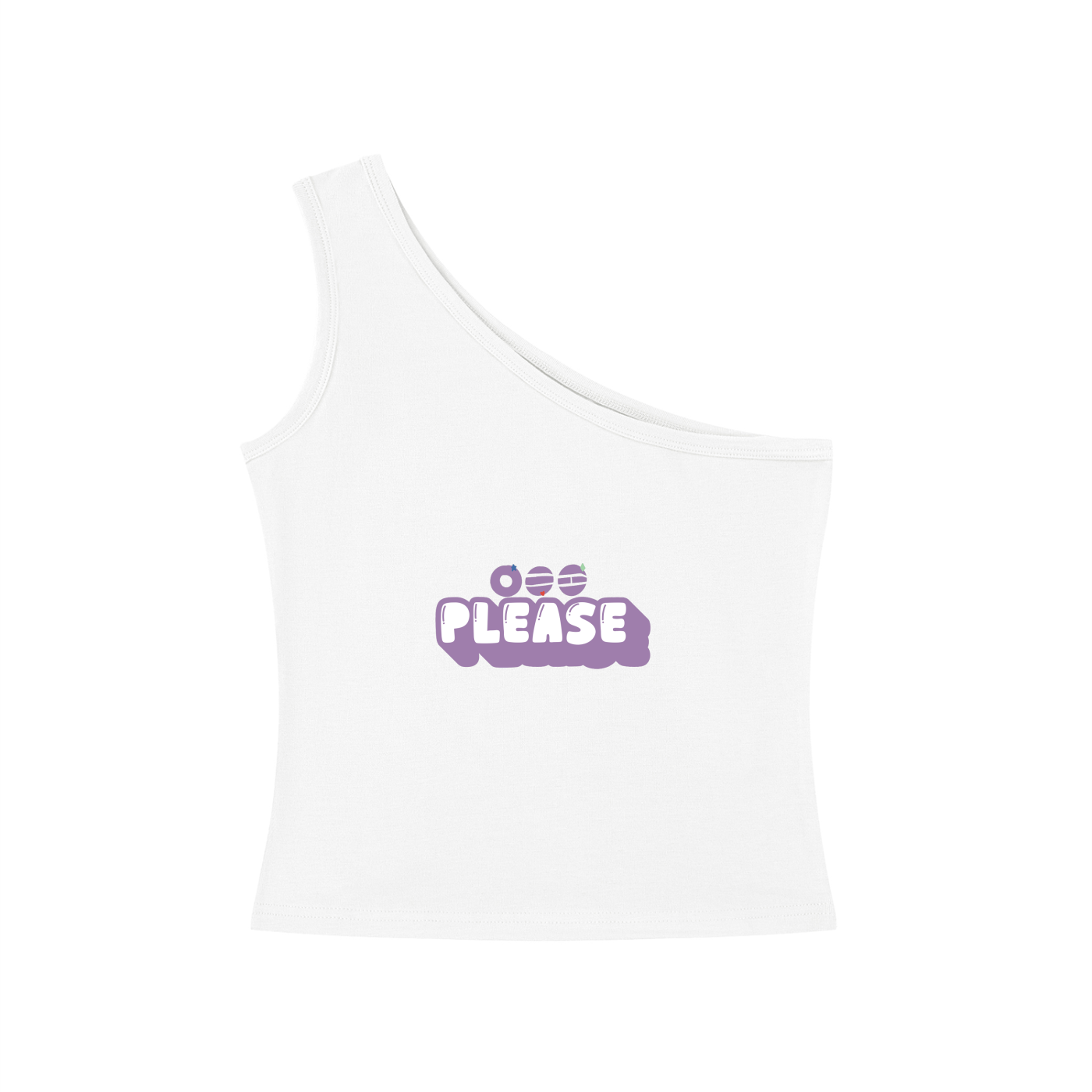 BTS Please Arirang One-Shoulder Crop T Shirt