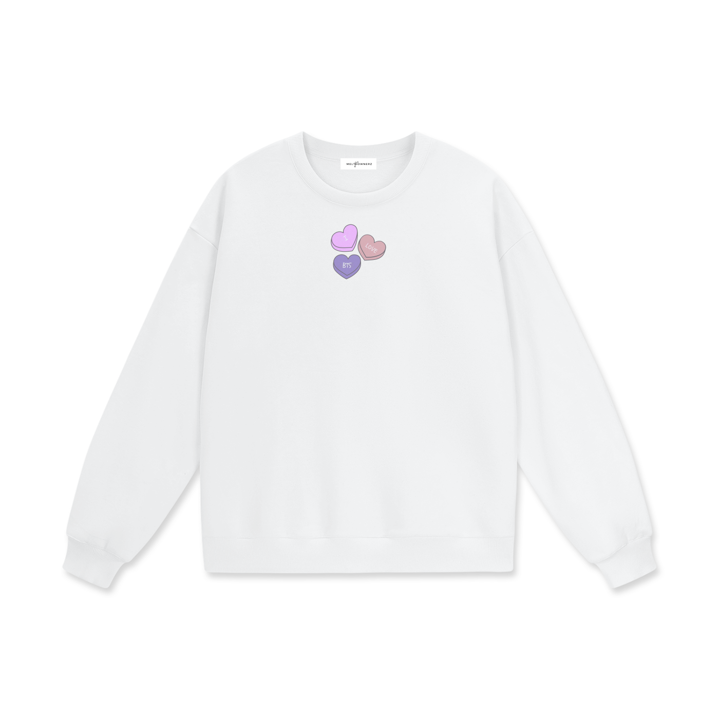 I Love BTS Heavyweight Drop Shoulder Sweatshirt