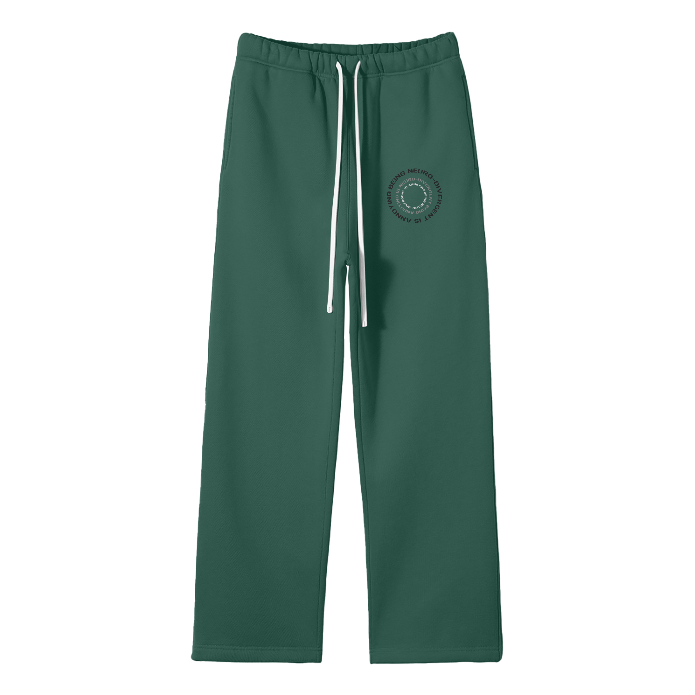 Being Neuro-Divergent Is Annoying Streetwear Fleece Straight Leg Pants