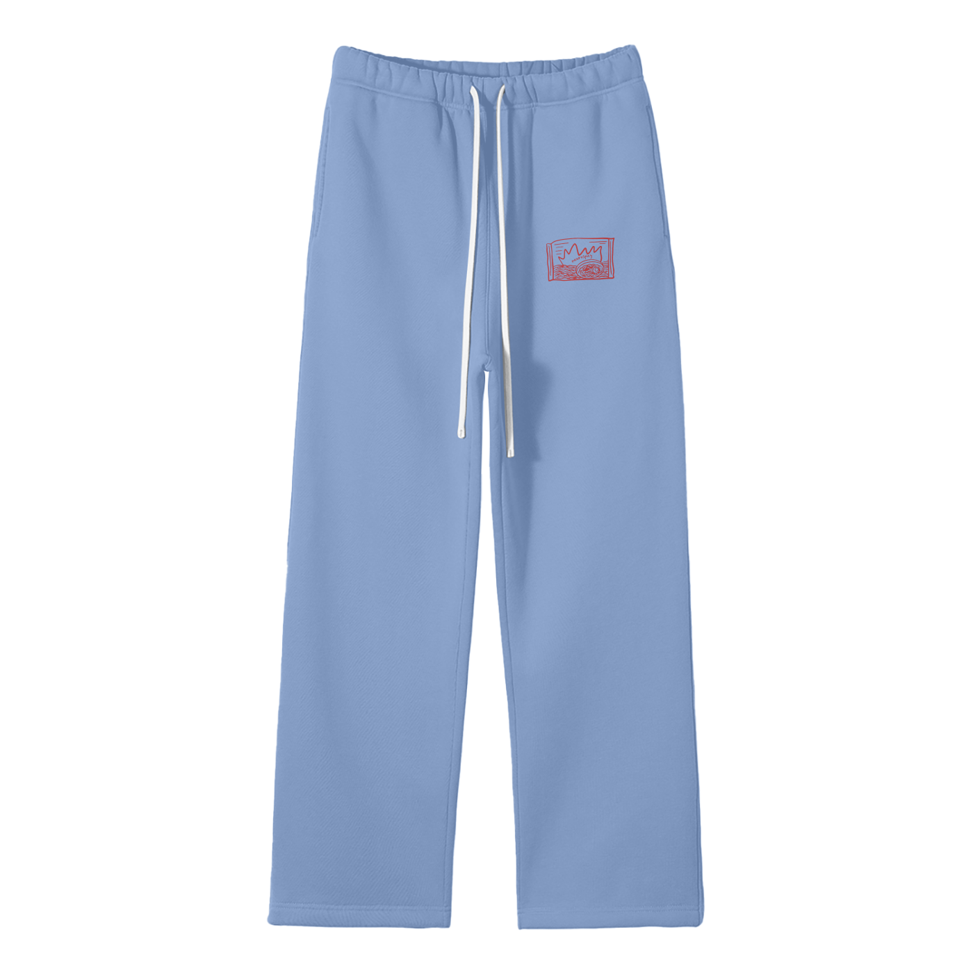 Neurospicy (Ramen) Streetwear Fleece Straight Leg Pants