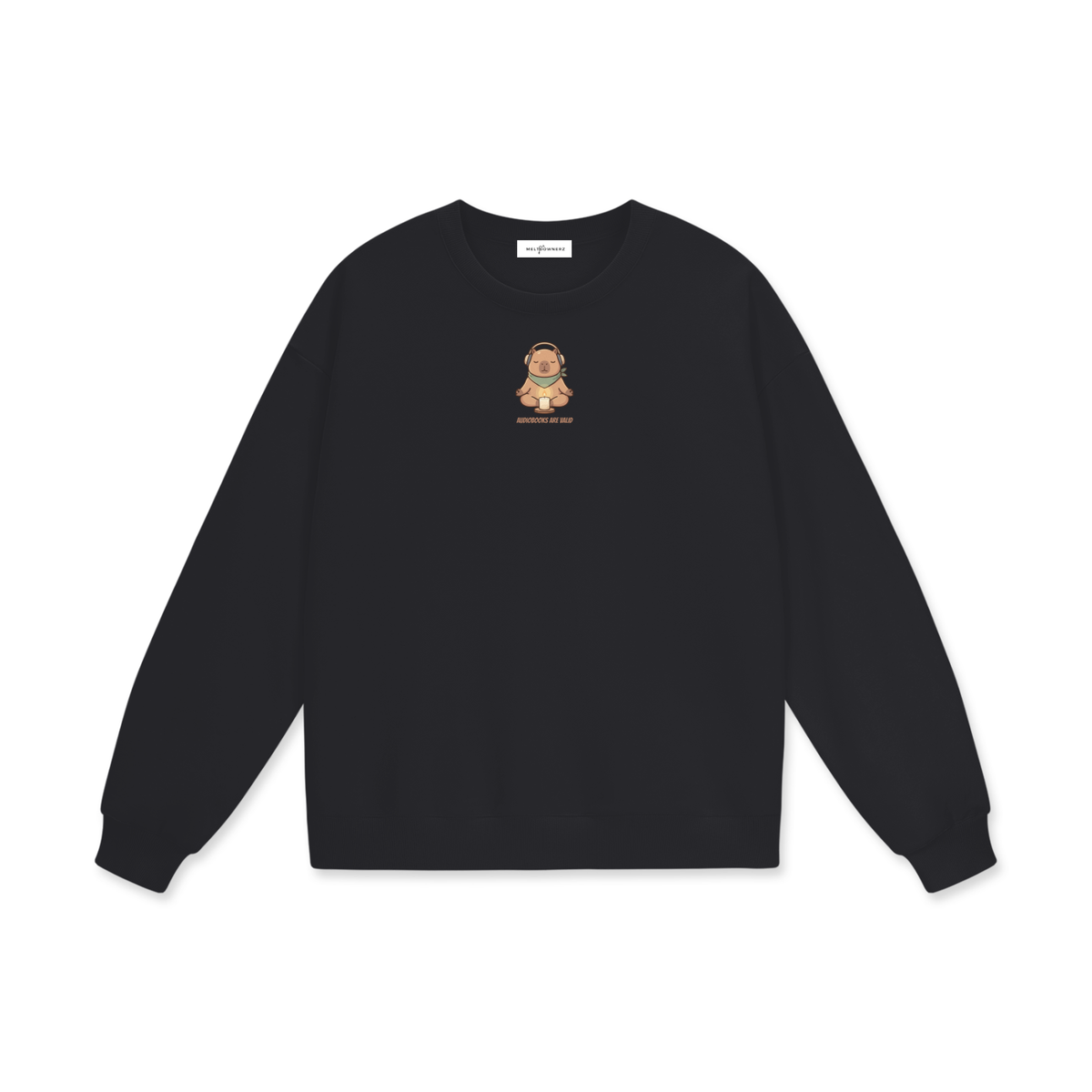 Audiobooks Are Valid Heavyweight Drop Shoulder Sweatshirt