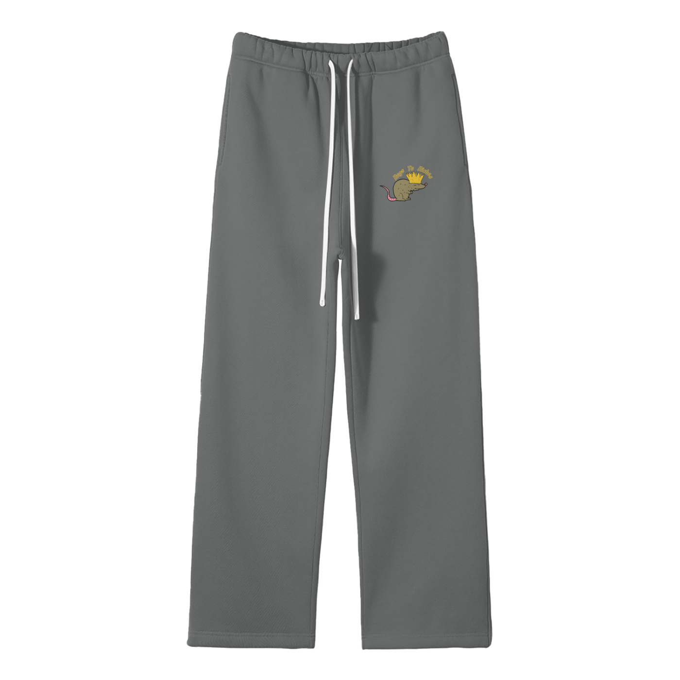 Rags To Riches Streetwear Fleece Straight Leg Pants
