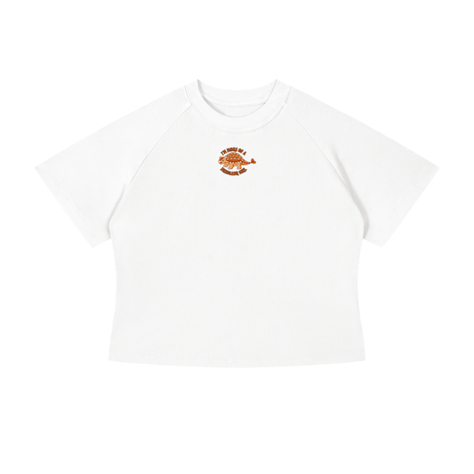 I'm More Of A Dinosaur Girl (Bumpy) Crop T-Shirt