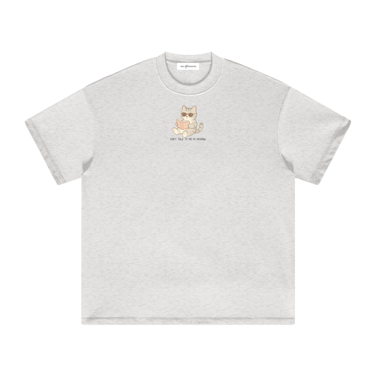 Don't Talk To Me I'm Reading (Cat) Heavyweight T-Shirt