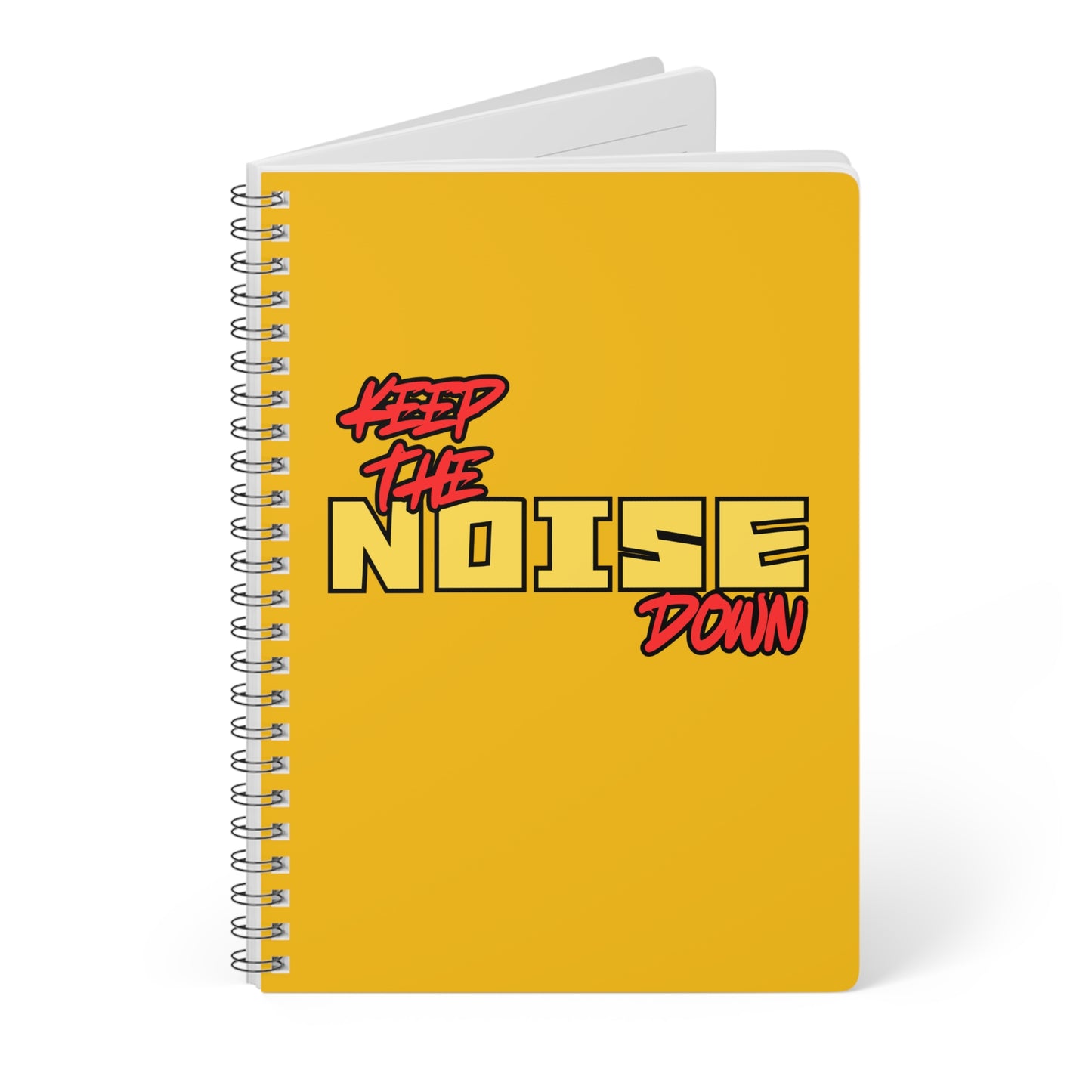 Keep The Noise Down (1) Wirobound Softcover Notebook, A5