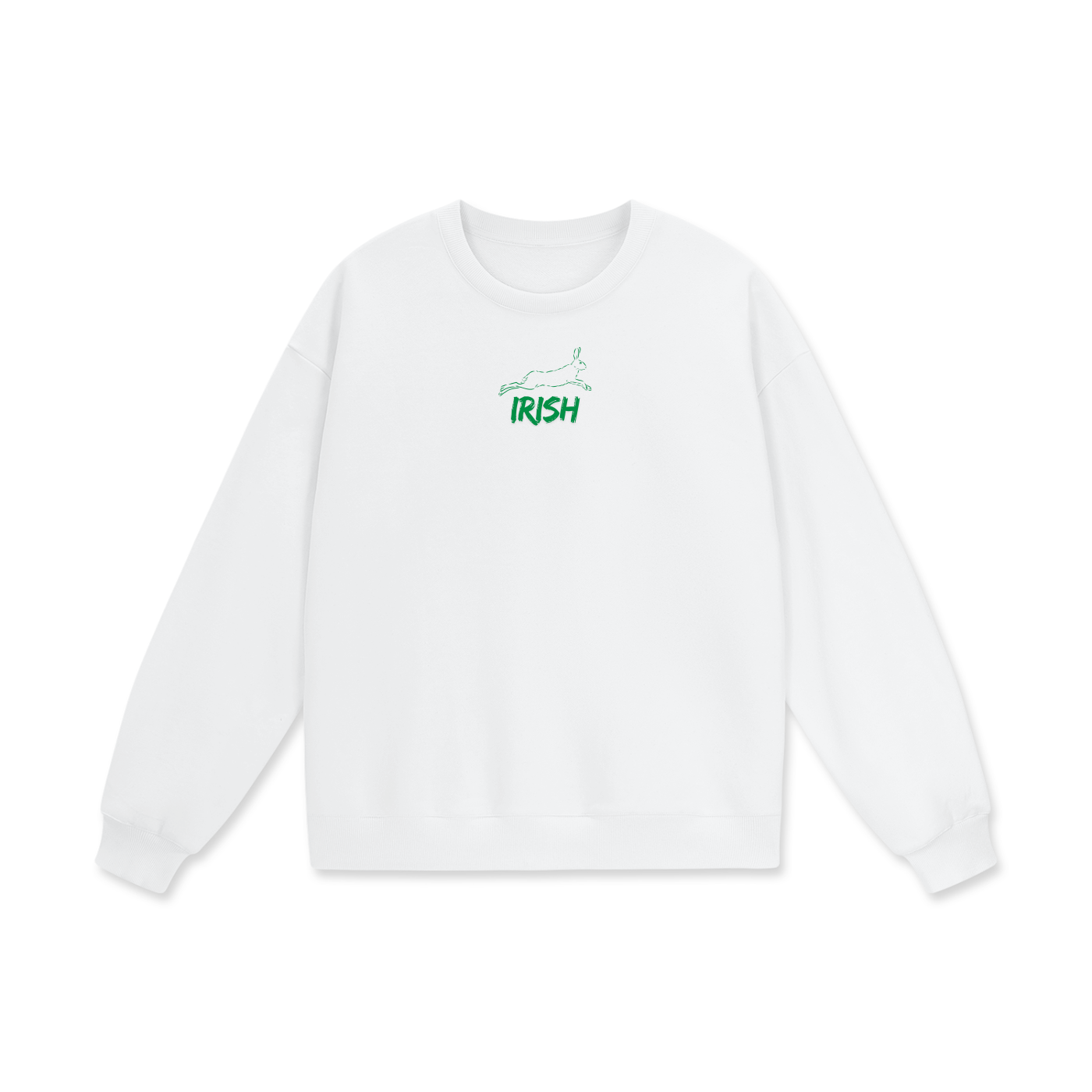 Irish Heavyweight Drop Shoulder Oversized Fleece Sweatshirt