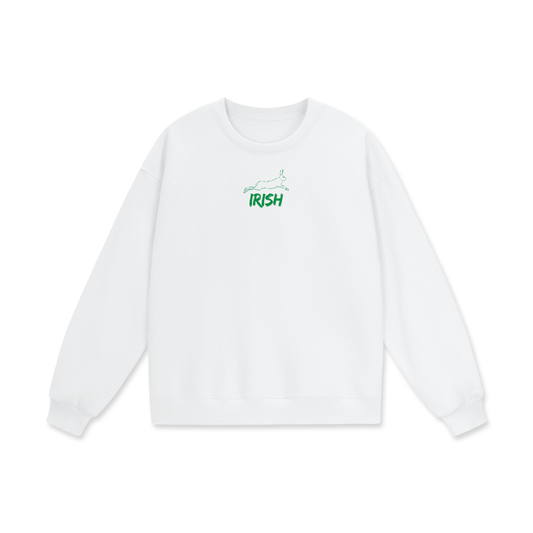 Irish Heavyweight Drop Shoulder Oversized Fleece Sweatshirt