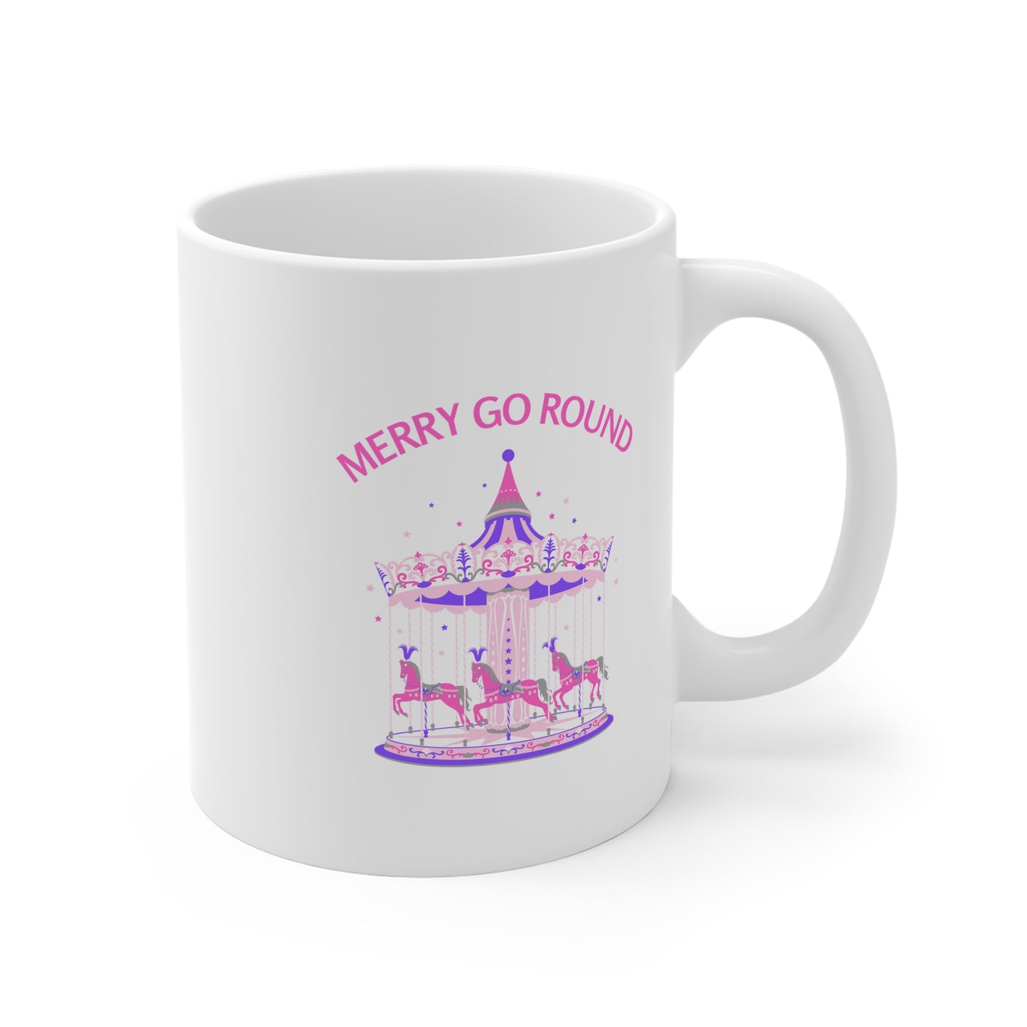 Merry Go Round BTS Arirang 11oz White Mug