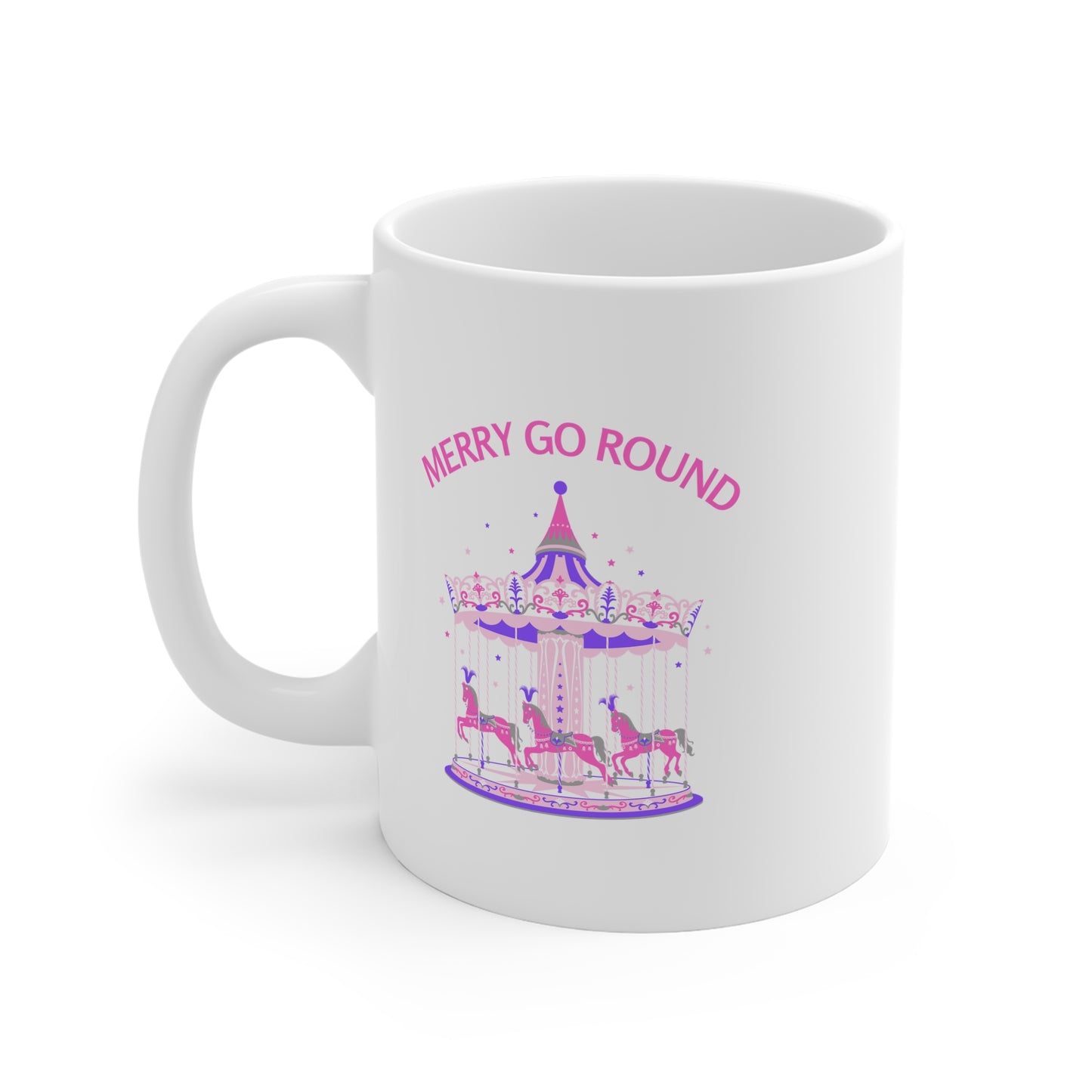 Merry Go Round BTS Arirang 11oz White Mug