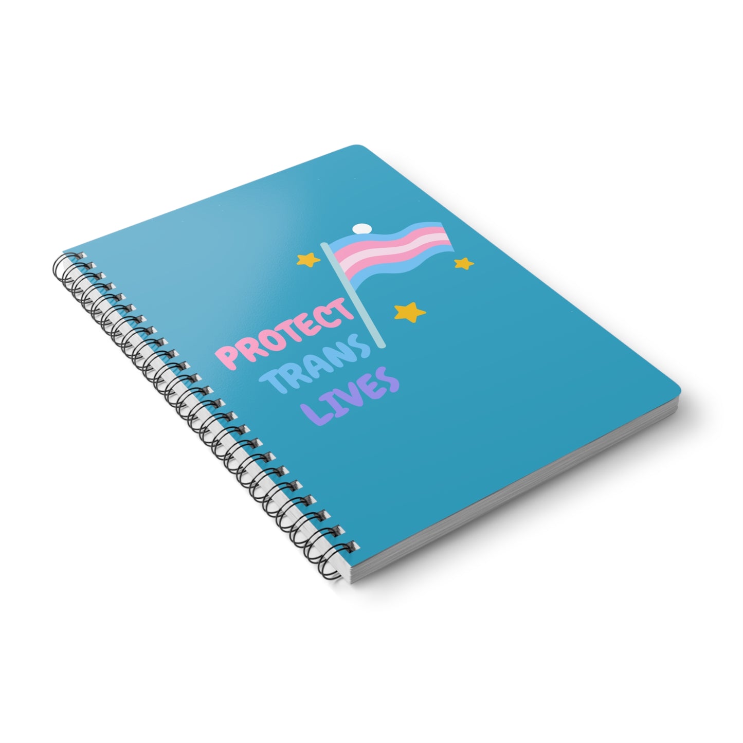 Protect Trans Lives (2) Wirobound Softcover Notebook, A5