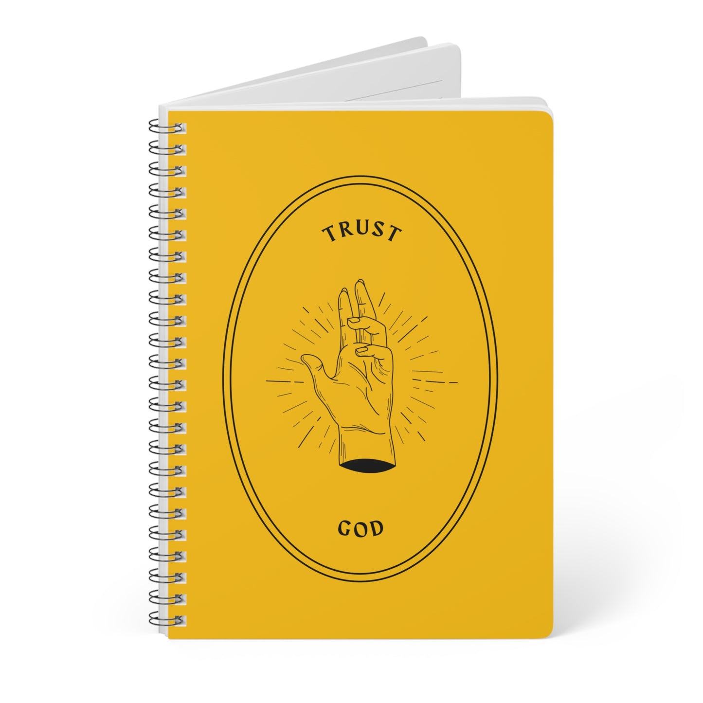 Trust God Wirobound Softcover Notebook, A5