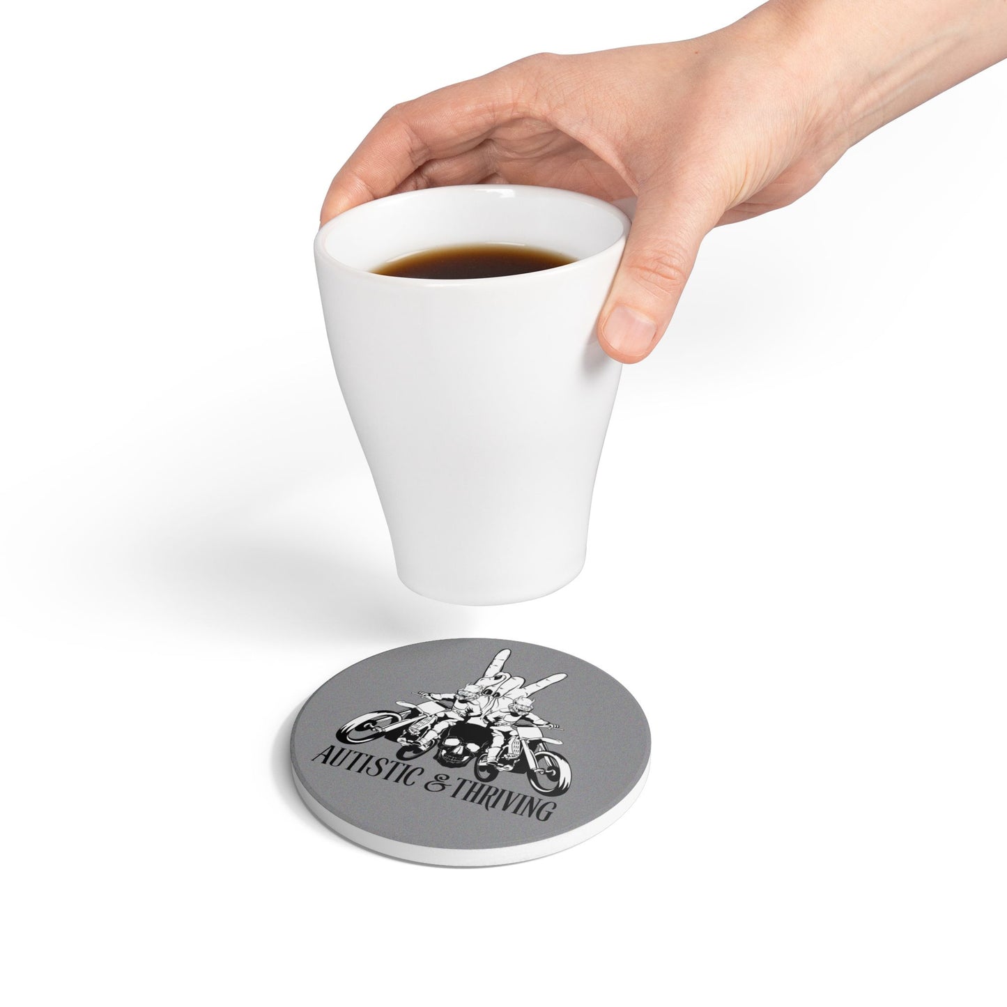 Autistic & Thriving Ceramic Coaster
