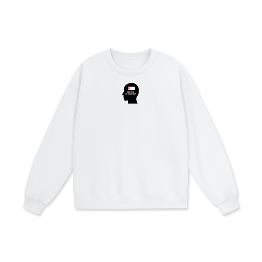 Ask Me If I'm Burnt Out Heavyweight Drop Shoulder Oversized Fleece Sweatshirt