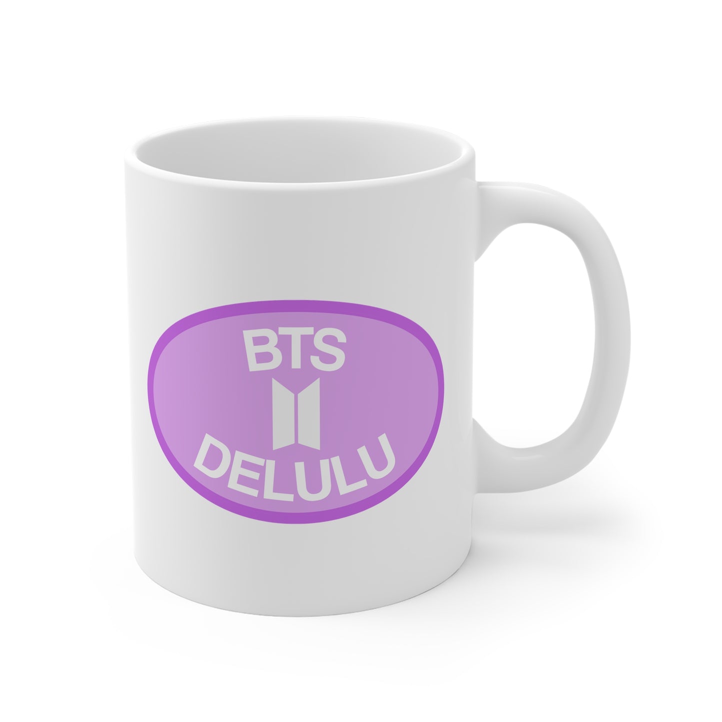 BTS Delulu 11oz White Mug