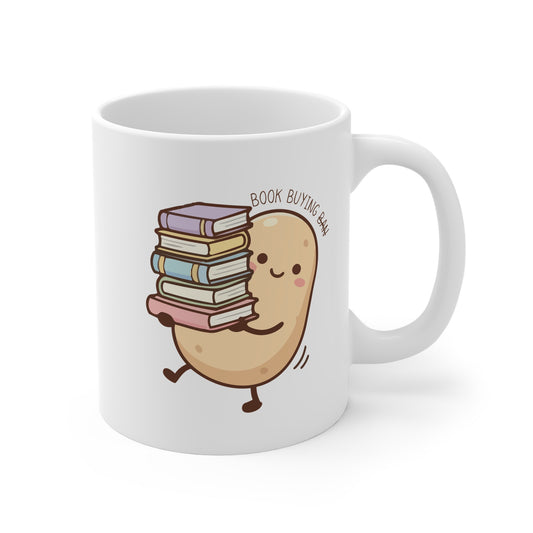 Book Buying Ban (Potato) 11oz White Mug