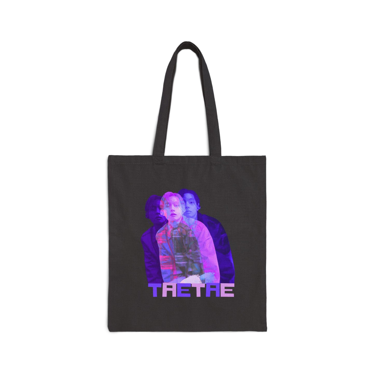 TaeTae (V Purple) Cotton Canvas Tote Bag