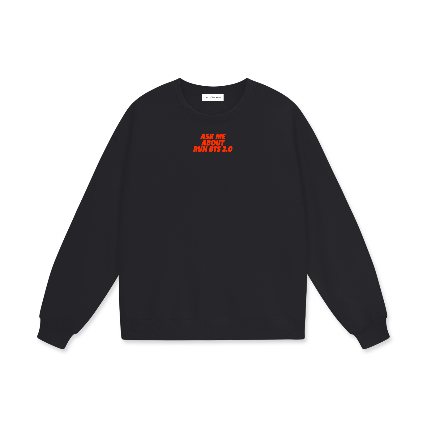 Ask Me About Run BTS 2.0 (Red) Heavyweight Drop Shoulder Sweatshirt