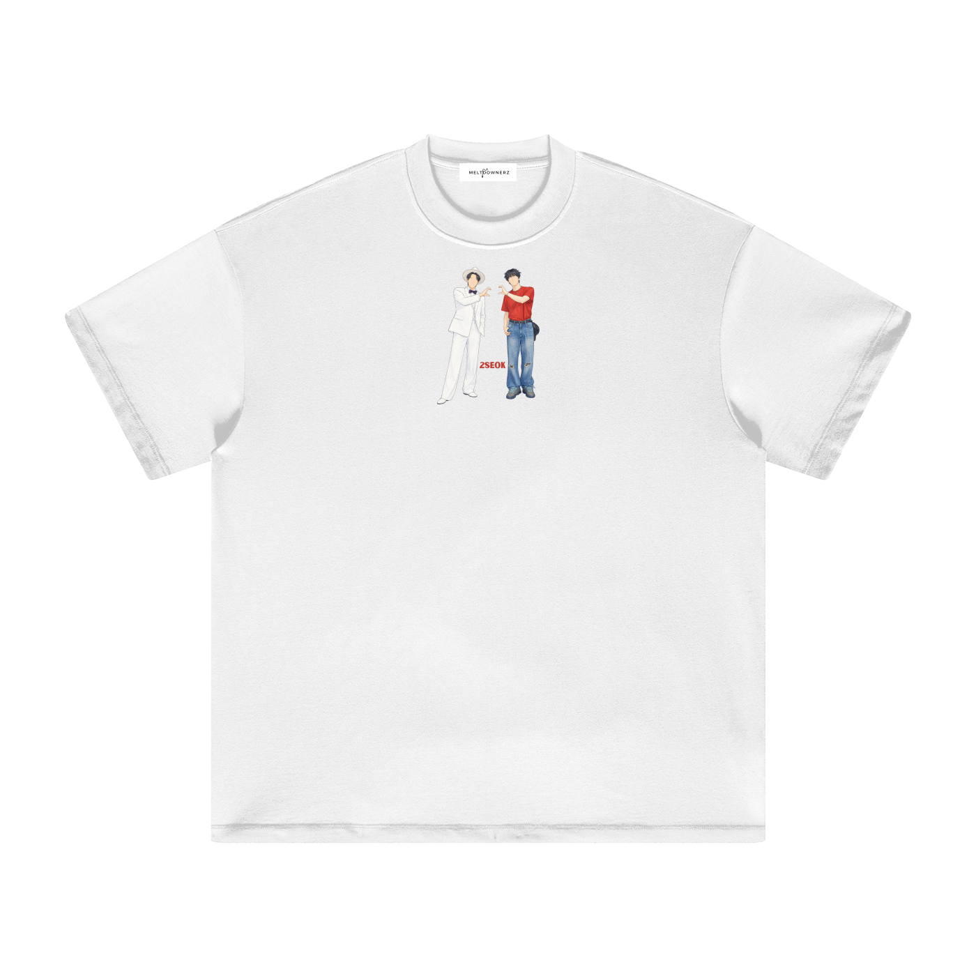 2Seok (Jin & J Hope) Heavyweight Earth Tone T-Shirt