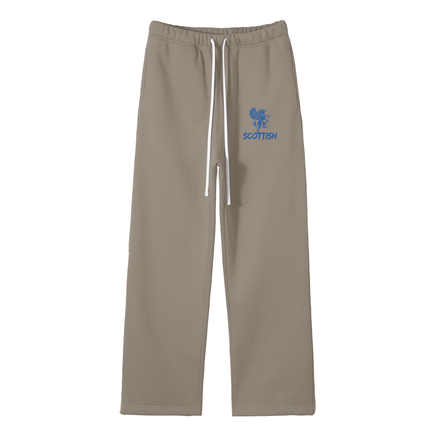Scottish Streetwear Fleece Straight Leg Pants