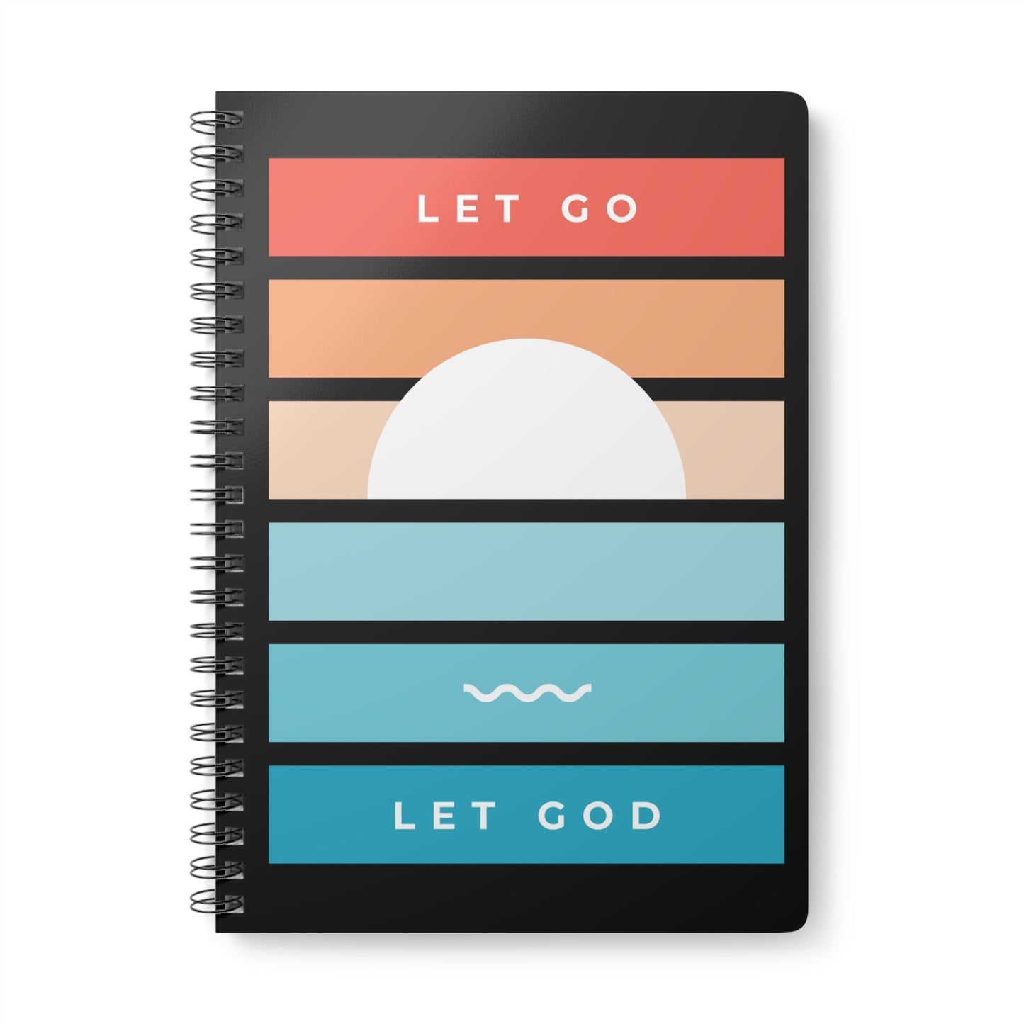 Let Go & Let God (1) Wirobound Softcover Notebook, A5