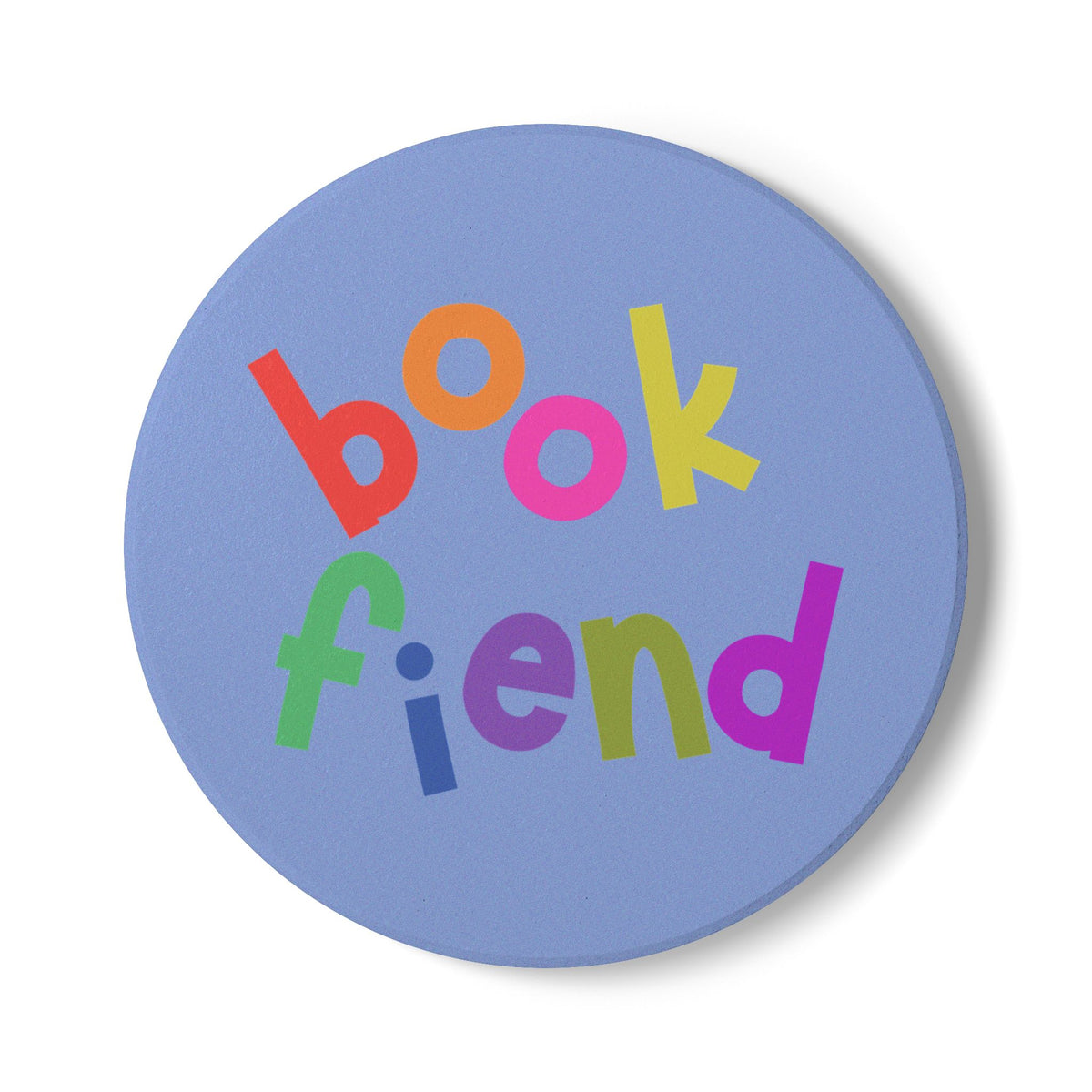 Book Fiend Ceramic Coaster