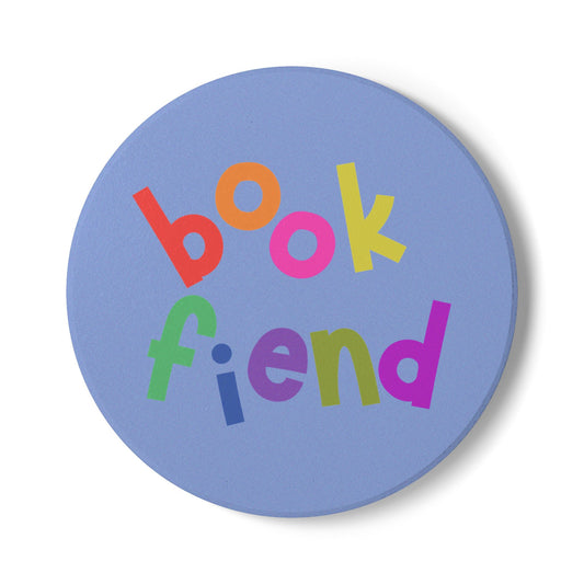 Book Fiend Ceramic Coaster