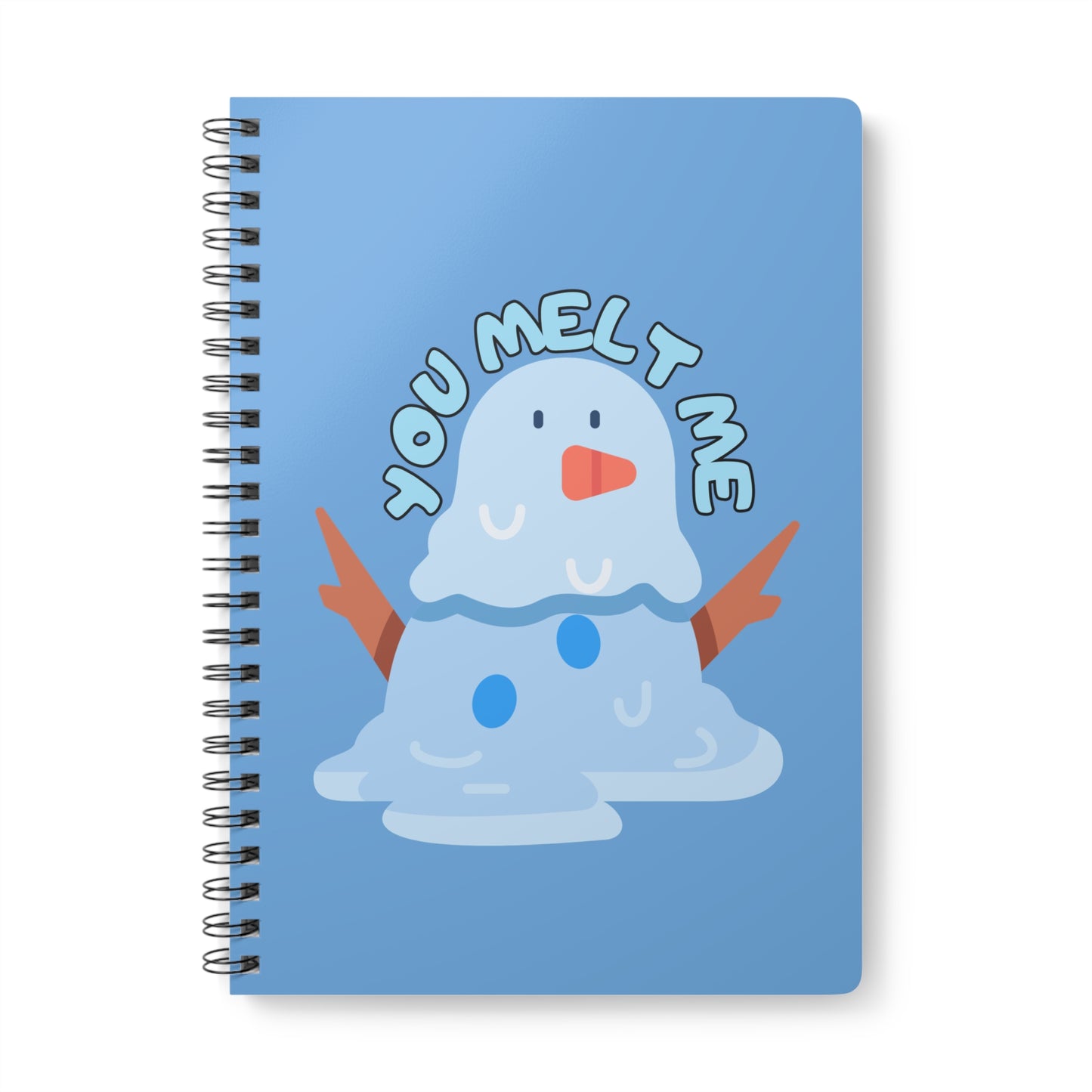 You Melt Me (Snow) Wirobound Softcover Notebook, A5