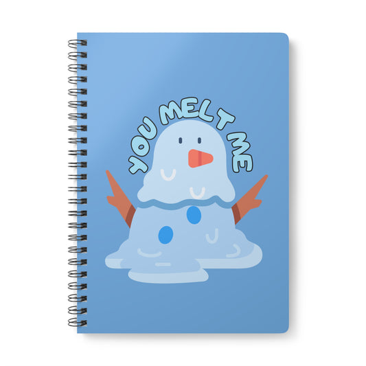 You Melt Me (Snow) Wirobound Softcover Notebook, A5