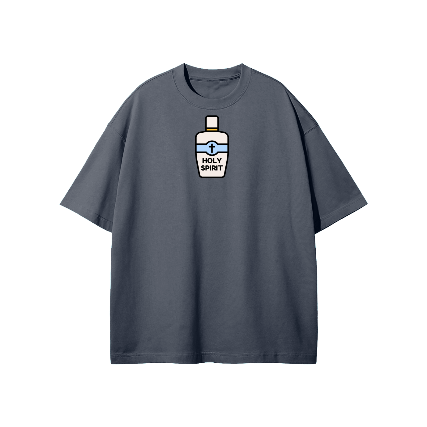 Holy Spirit (Bottle) Streetwear Heavyweight Loose Fit T-Shirt