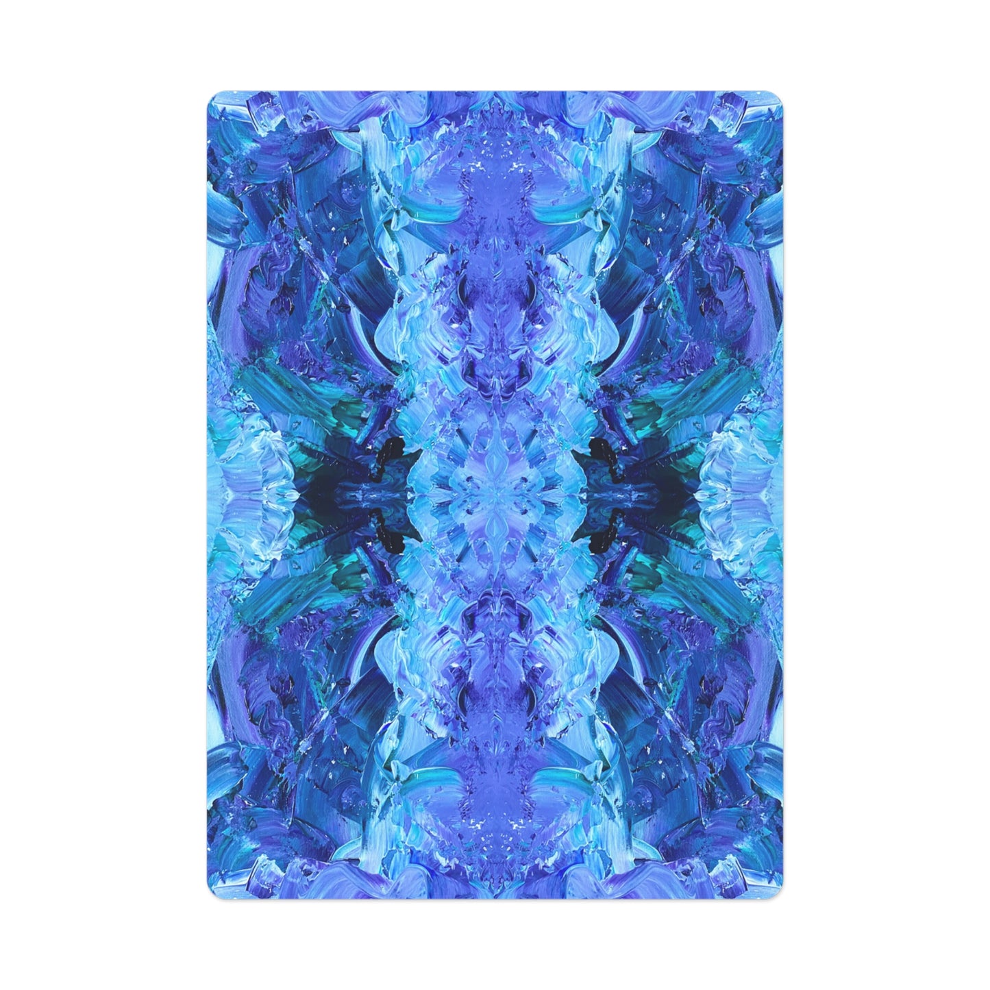 Waves Of Sapphire Poker Cards