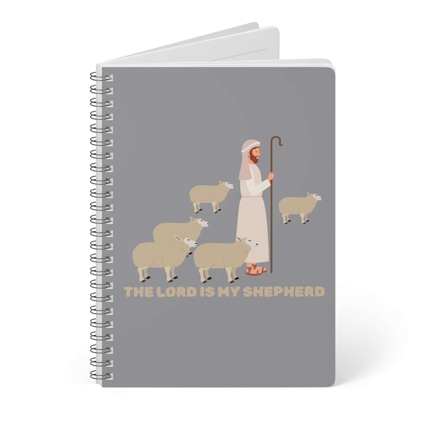 The Lord Is My Shepherd (1) Wirobound Softcover Notebook, A5