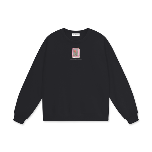 Ask Me What Romantasy I'm Reading (Flower) Heavyweight Drop Shoulder Sweatshirt