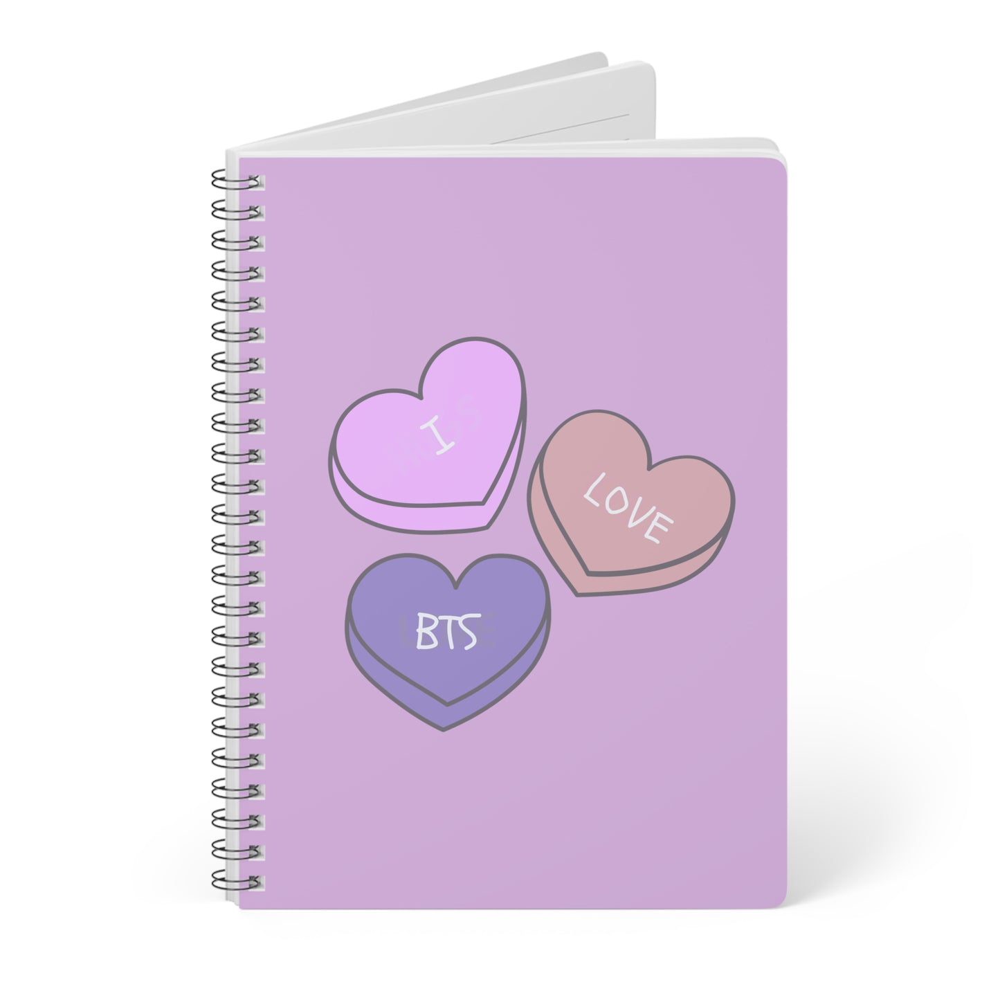 I Love BTS Wirobound Softcover Notebook, A5
