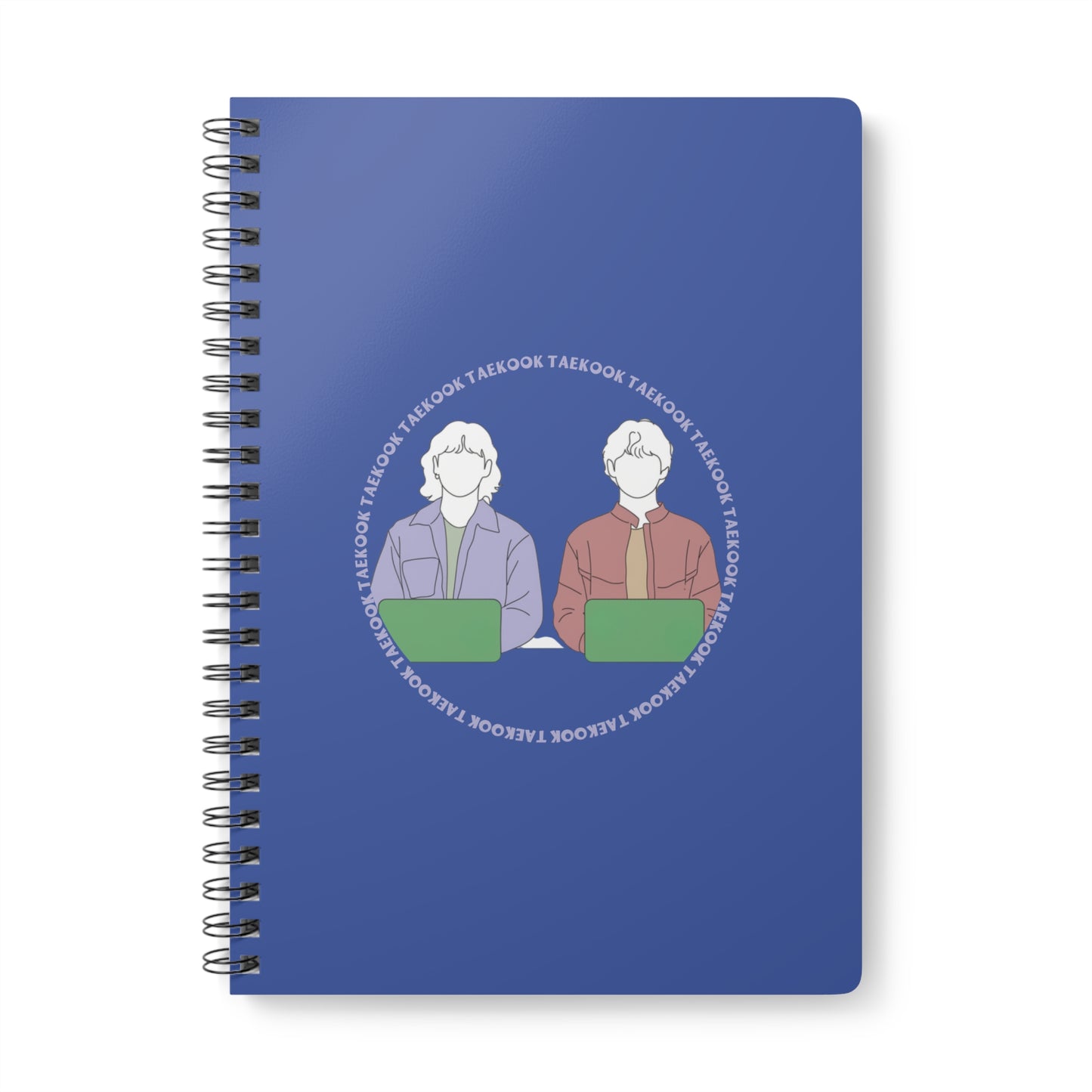Taekook (Taehyung & Jungkook) Wirobound Softcover Notebook, A5