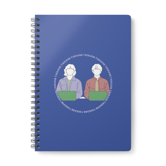 Taekook (Taehyung & Jungkook) Wirobound Softcover Notebook, A5